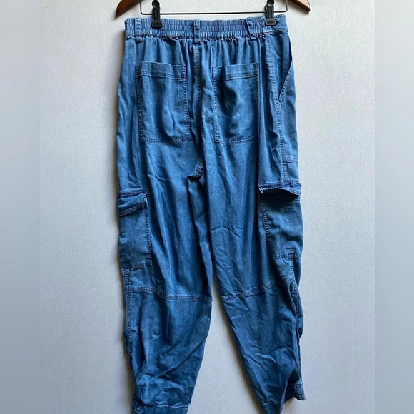 Blue Sky cargo pants Sz S 100% Tencell Fair Trade - Picture 2 of 9